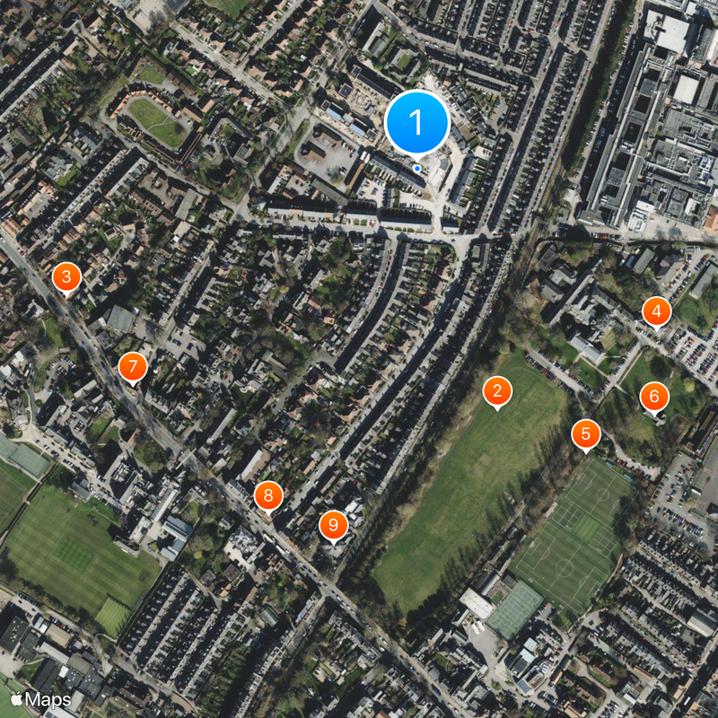 Bootham Crescent Kaart