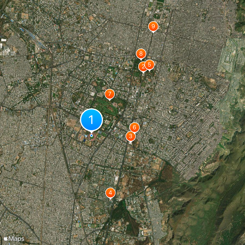 Sawai Mansingh Stadium Map