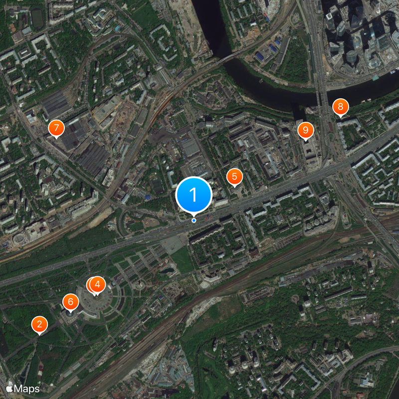 Park Pobedy Map