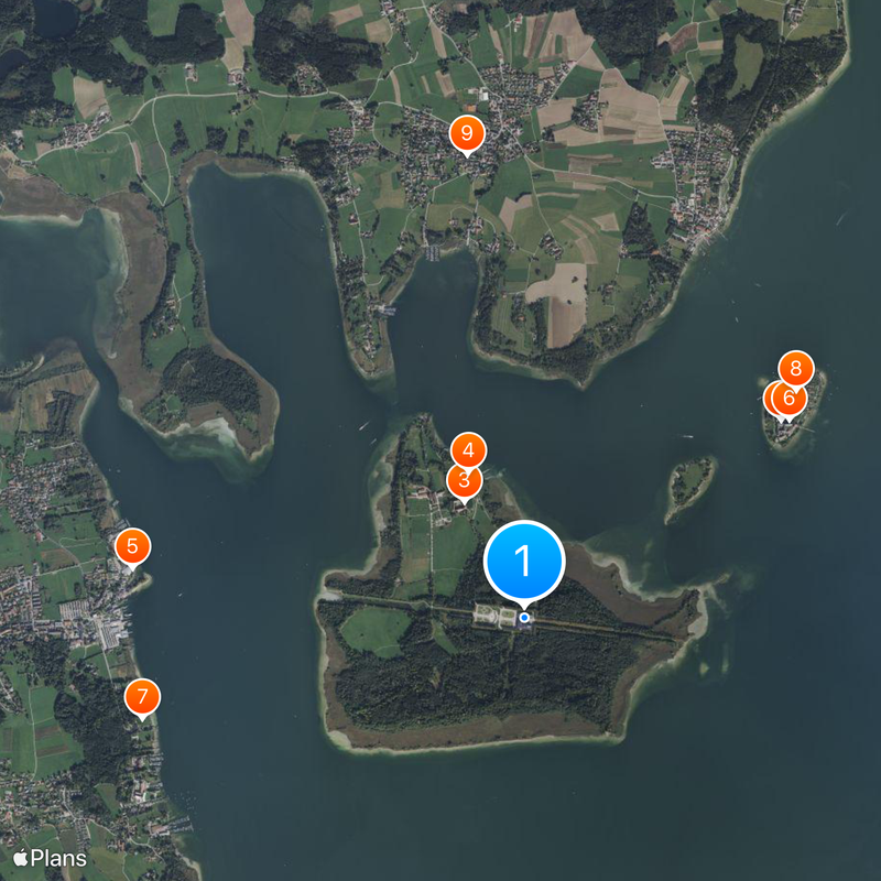 Palacio de Herrenchiemsee Mapa