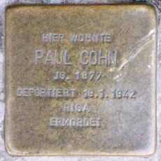 Stolperstein dedicated to Paul Cohn