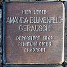 Stolperstein à la mémoire de Amanda Blumenfeld-Gerausch
