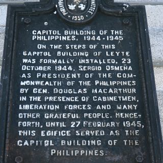 Capitol Building of the Philippines historical marker