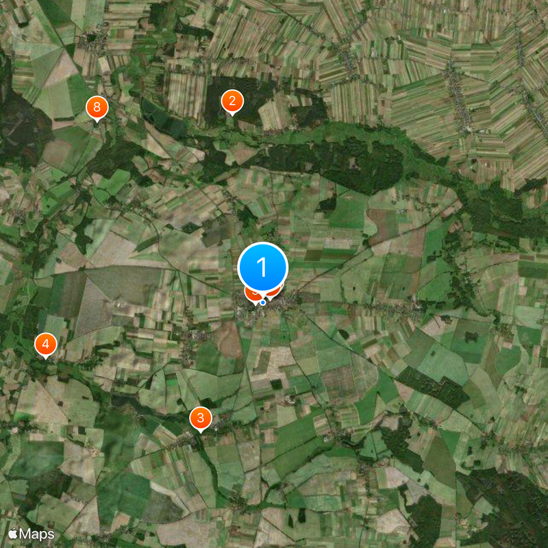 Byczyna Map