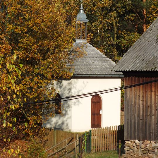 Kapliczka przydrożna, obecnie zakrystia kościoła św. Maksymiliana Kolbe