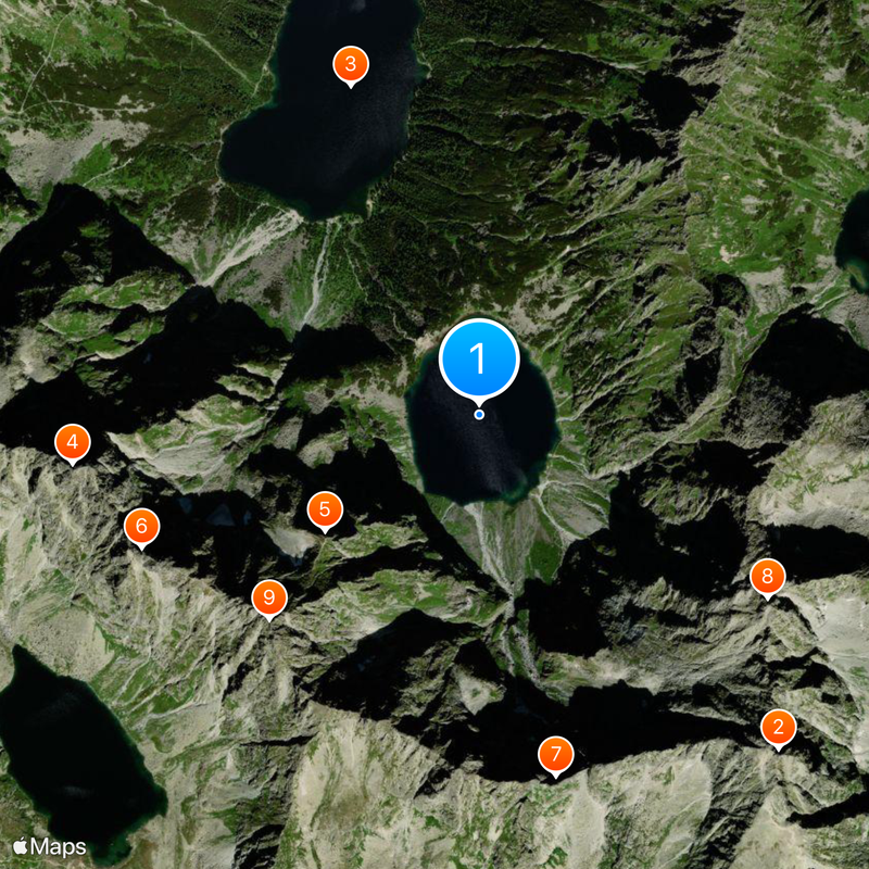 Czarny Staw pod Rysami Map