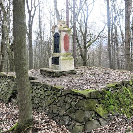 Kaplička Jägerbauerovo zastavení u lesní cesty východně od Martiněvsi