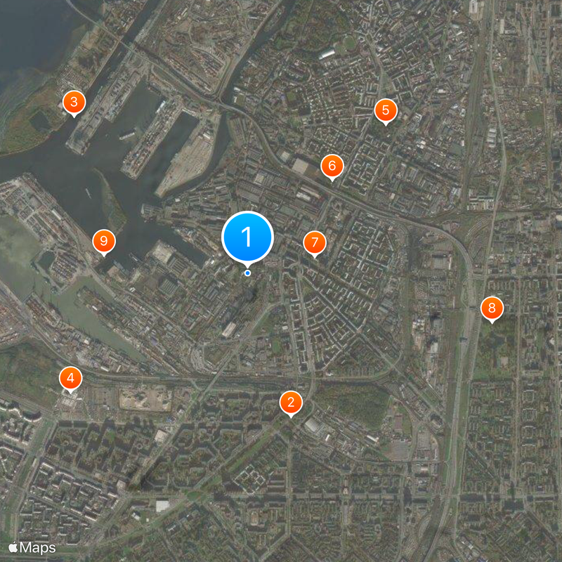 Severnaya Verf Map