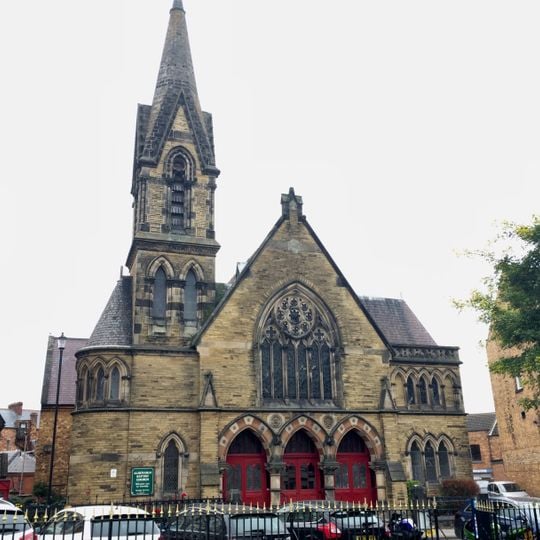 Albemarle Baptist Church and attached schoolroom