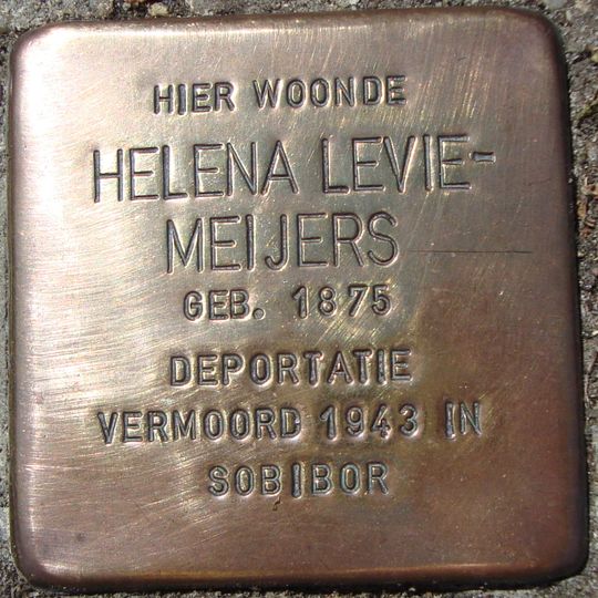 Stolperstein dedicated to Helena Levie-Meijers