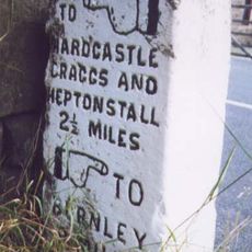 Guide Post At Junction With Old Shaw Lane
