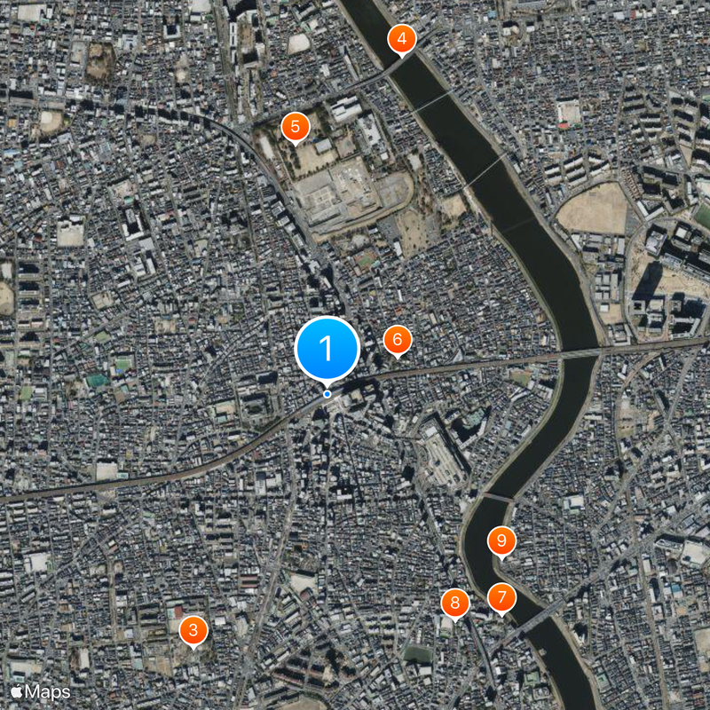 Kameari Station Map