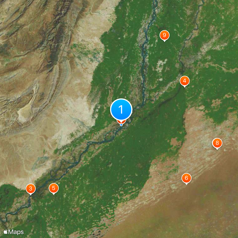Panjnad River Map