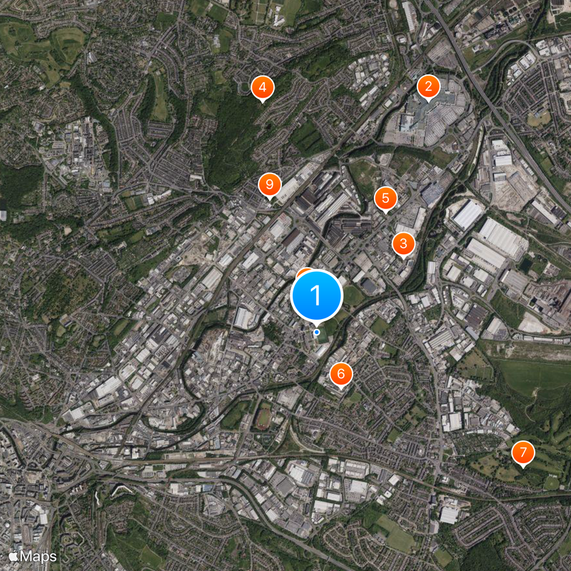 Don Valley Stadium Map