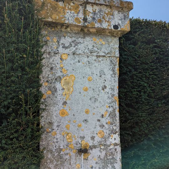 Pair Of Stone Piers, 100M West Of Kingston Maurward House