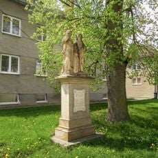 Sousoší svatého Cyrila a Metoděje v Náměšti na Hané v ulici Biskupství