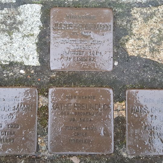 Stolperstein en memoria de Fritz Gronemann