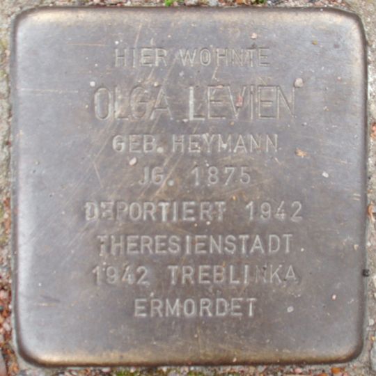 Stolperstein dedicated to Olga Levien
