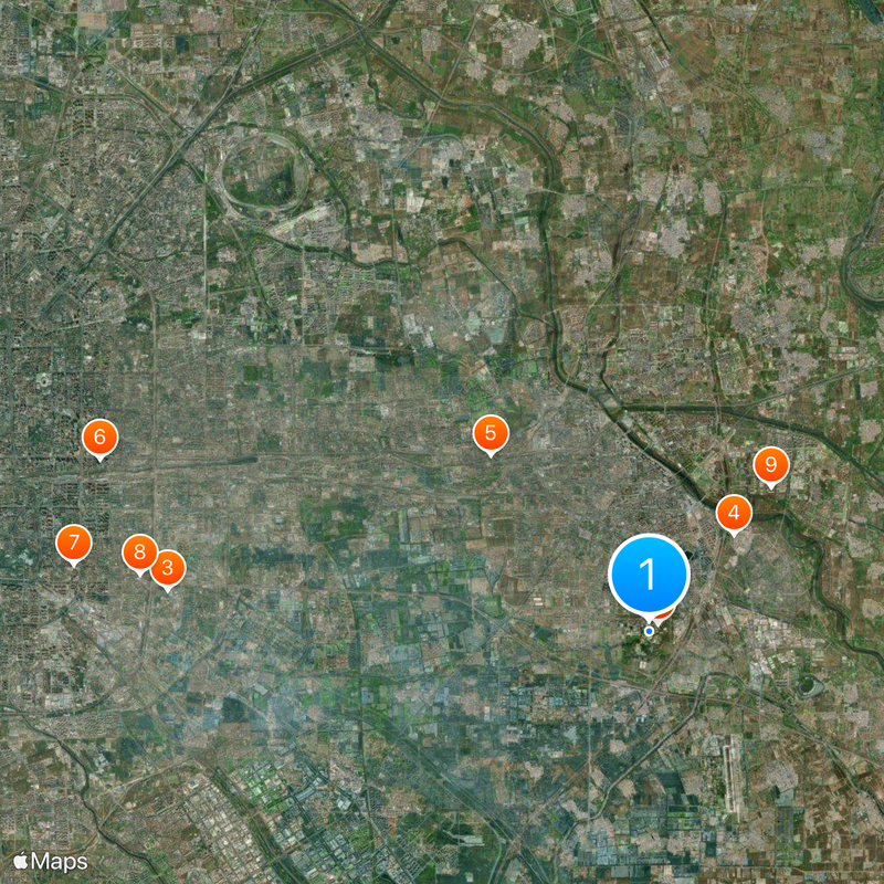 Universal Beijing Resort Mapa