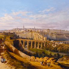 View of the city of Luxemburg from the Fetschenhof