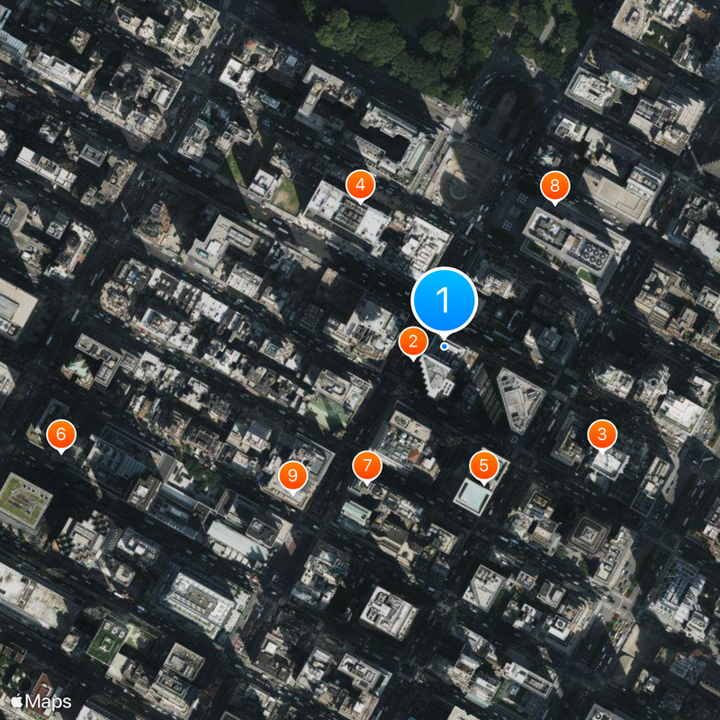 Tiffany & Co. flagship store Carte