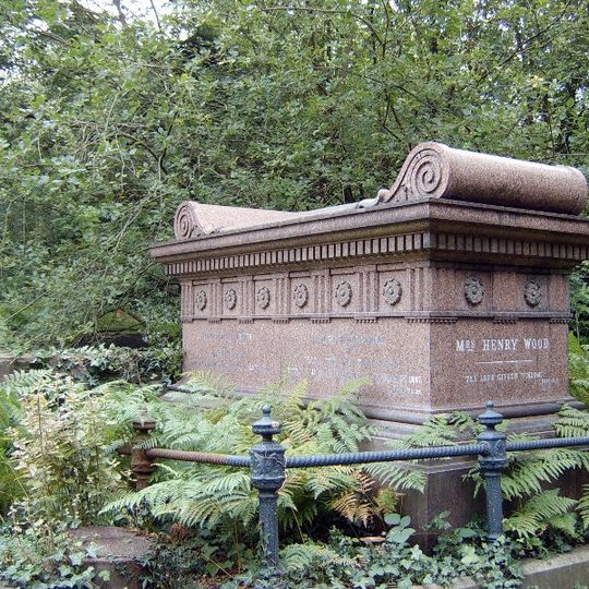 Monument To Mrs Henry Wood In Highgate Cemetery