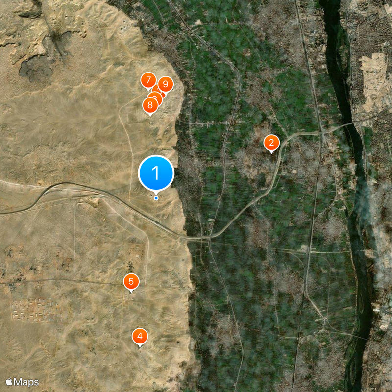 Mastaba de Shepseskaf Mapa