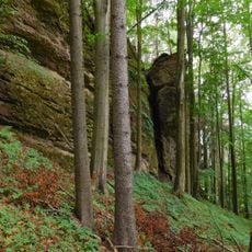 Rock formation at Hrádeček