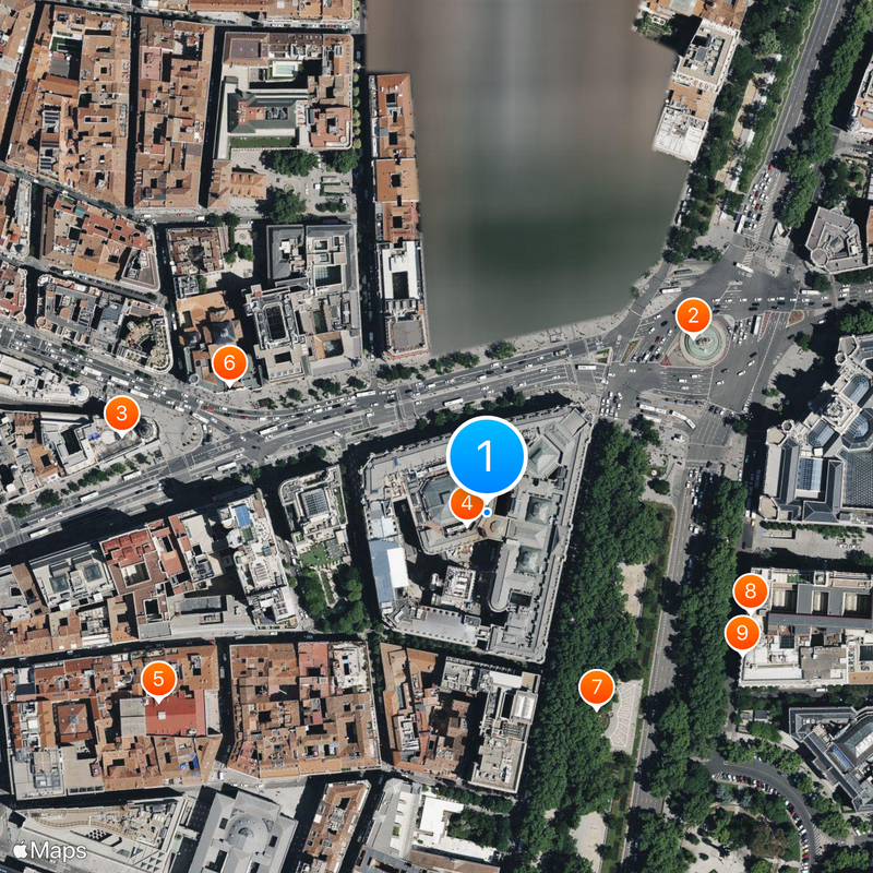 Bank of Spain Map