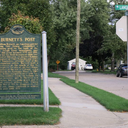 Burnett's Post Historical Marker