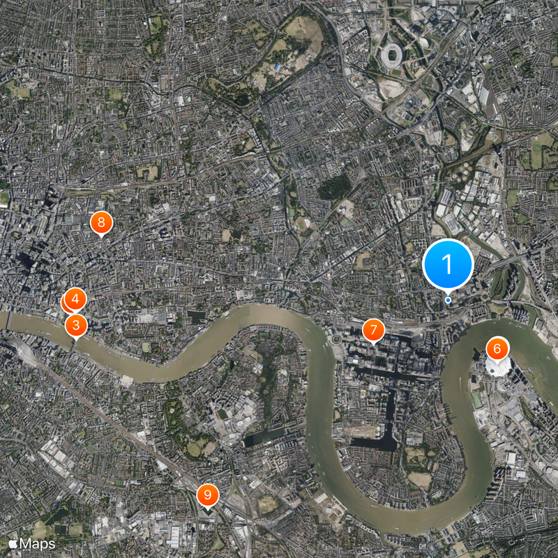 London Borough of Tower Hamlets Karte