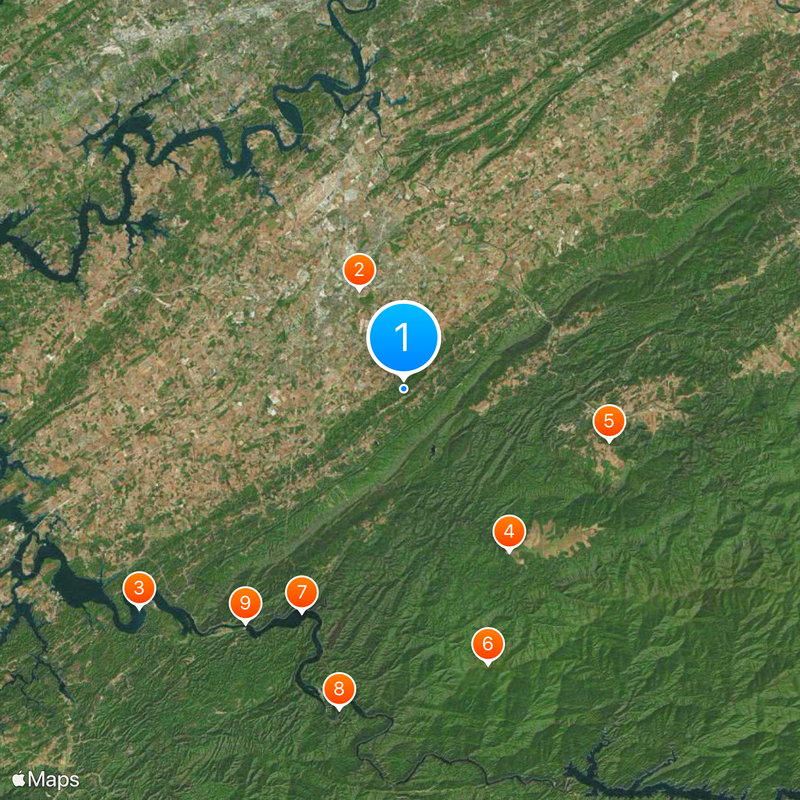Condado de Blount Mapa