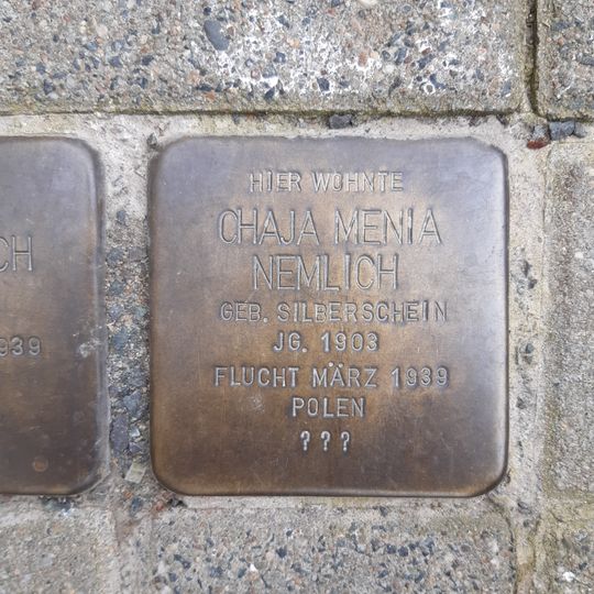 Stolperstein en memoria de Chaja Mania Nemlich