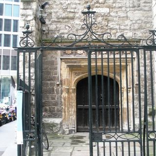 Iron Gates And Railings To Entrance Of Church Of St Andrew Undershaft
