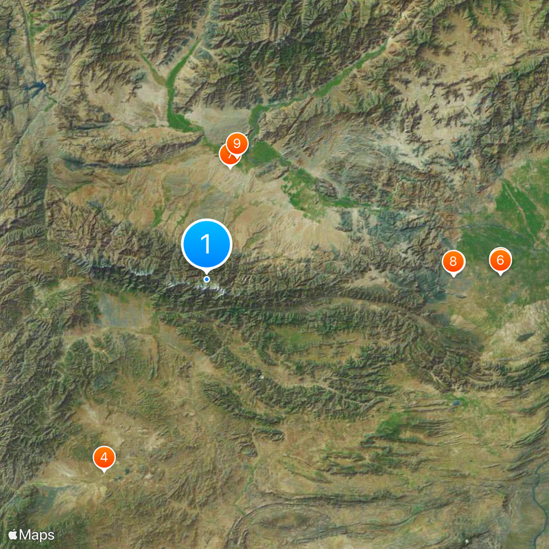 Safēd Kōh Map