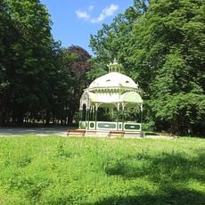 Decorated arbour from 1887 in Prudnik