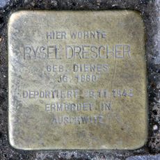 Stolperstein dedicated to Rysel Drescher