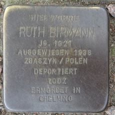 Stolperstein dedicated to Ruth Birmann