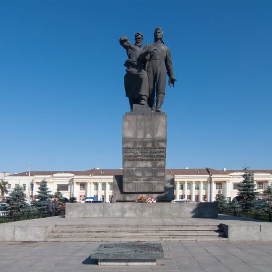 Monument to the soldiers of the Ural Volunteer Tank Corps