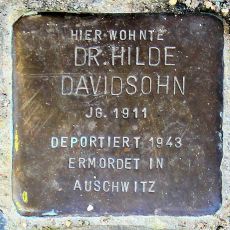 Stolperstein en memoria de Dr. Hilde Davidsohn