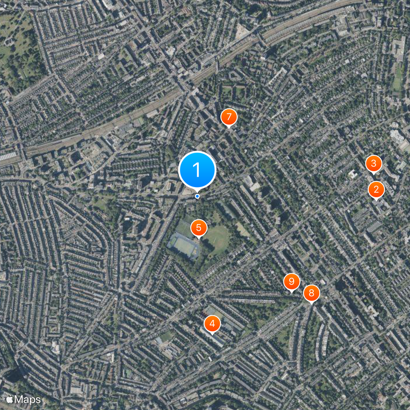 Carlton Tavern Map