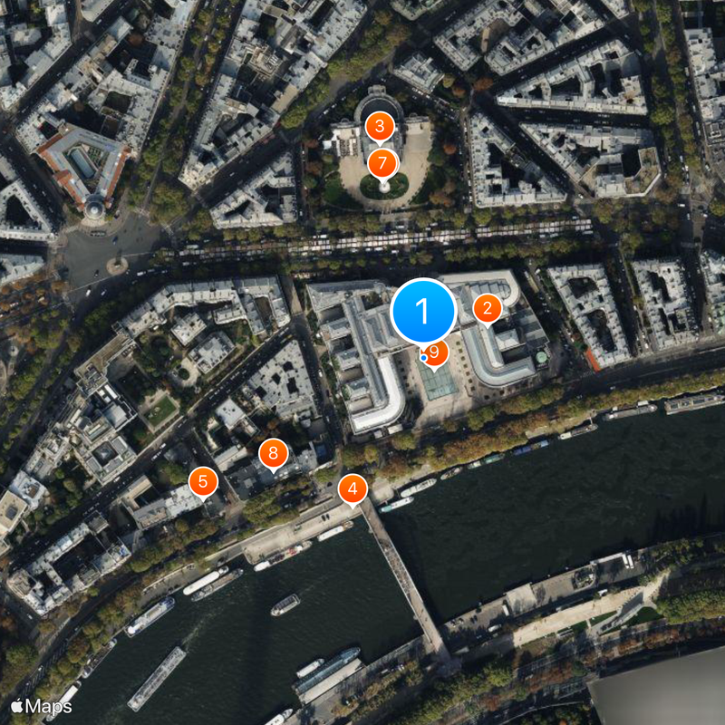 Palais de Tokyo Kaart