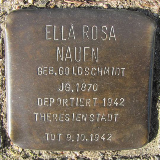 Stolperstein en memoria de Ella Rosa Nauen