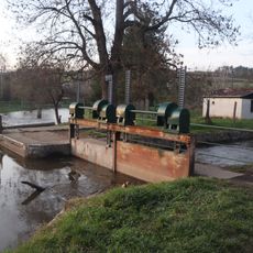 Lávka přes náhon v Poušově