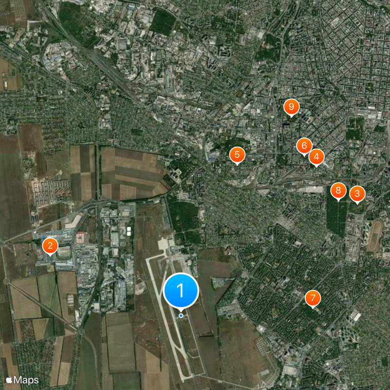 Port lotniczy Odessa Mapa