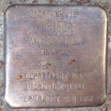 Stolperstein dedicated to Frieda Karseboom