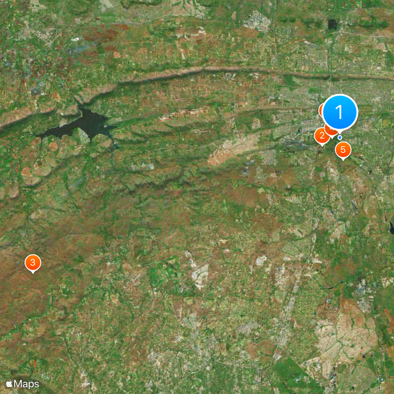 University of South Africa Map