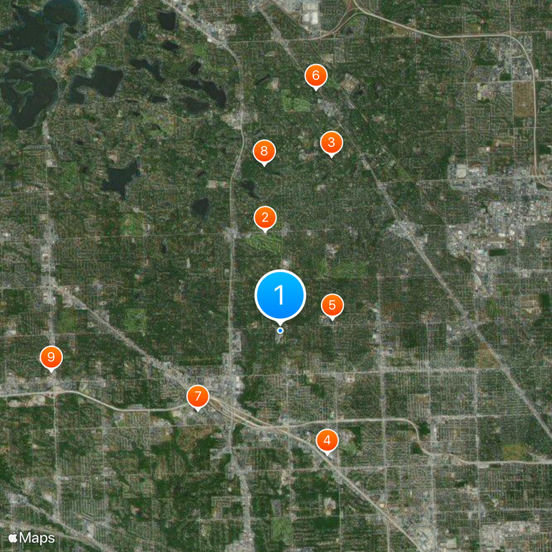 Detroit Country Day School Map