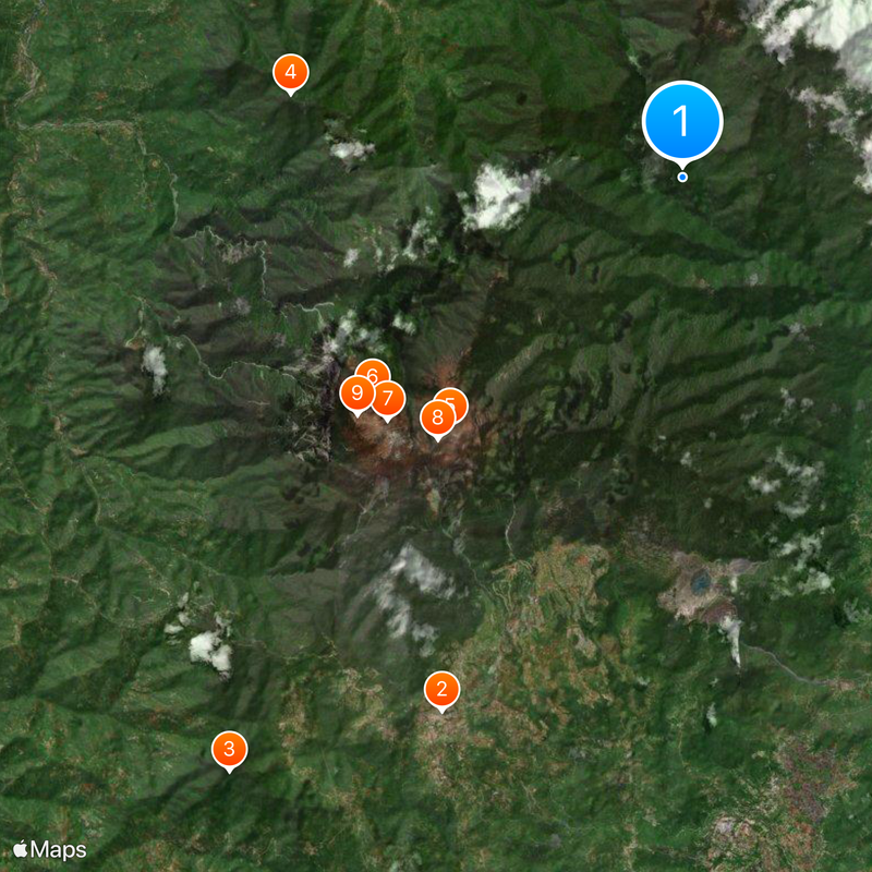 Parco di Kinabalu Mappa