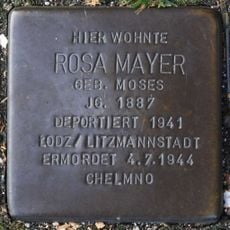 Stolperstein en memoria de Rosa Mayer